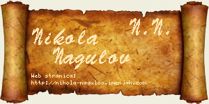 Nikola Nagulov vizit kartica